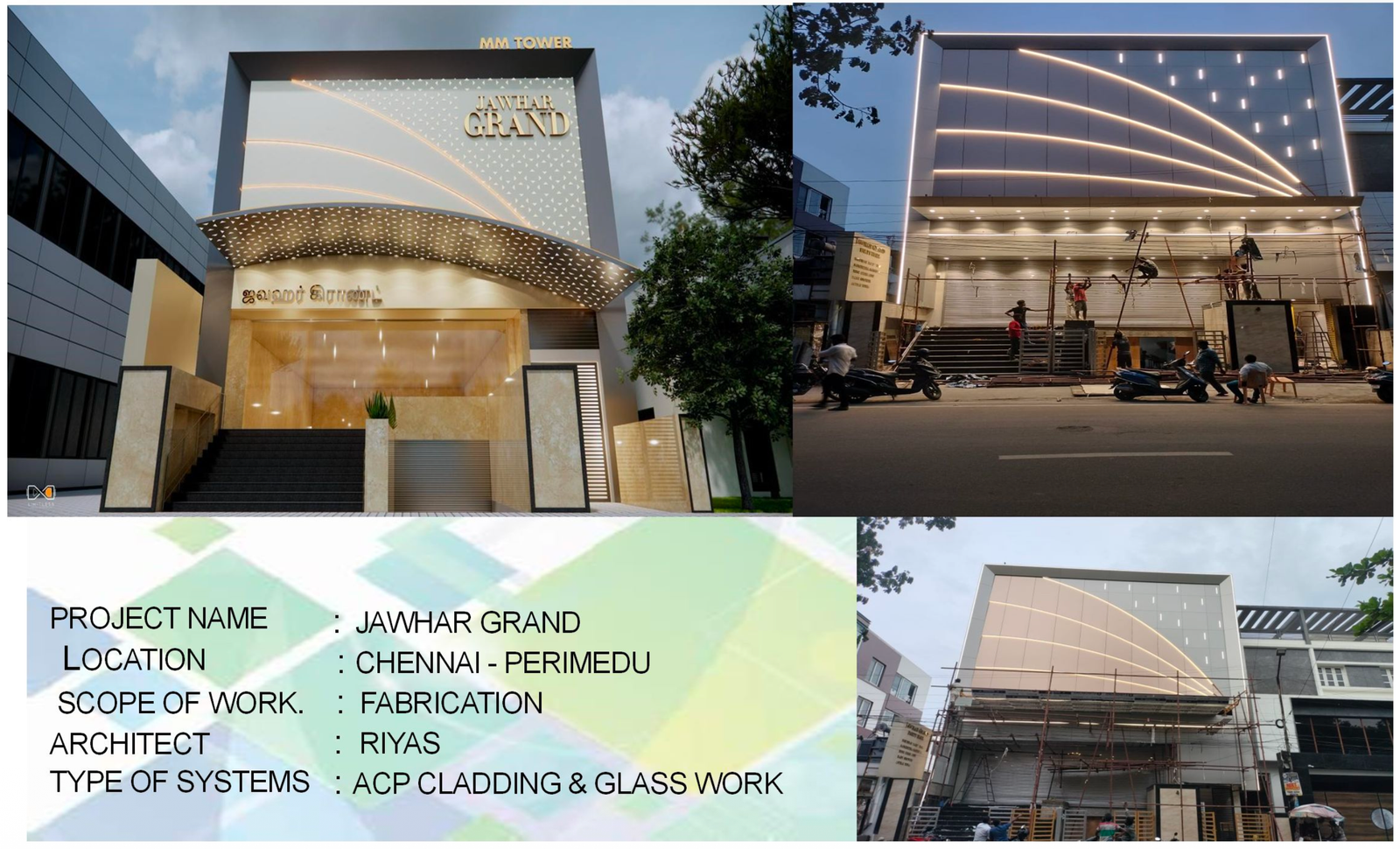 Jawhar Grand facade project in Periamet Chennai